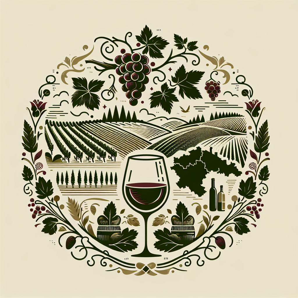 Logo pro web „Czech Wine“ zaměřený na vína z České republiky. Styl elegantní, jemný a přírodní. Prvky: vinná réva, sklenička vína, hrozen, silueta vinohradu nebo mapa Moravy. Barvy: vínová, zelená, zlatavá. Font: klasický, s nádechem tradice a autenticity.